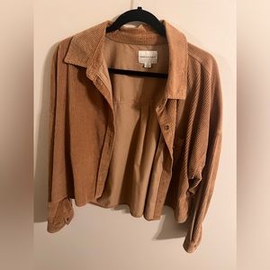 American Eagle Large Cropped corduroy shirt